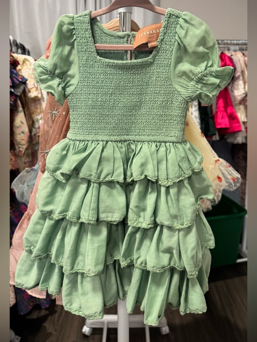 JessaKae Girls Green Free Spirit Dress